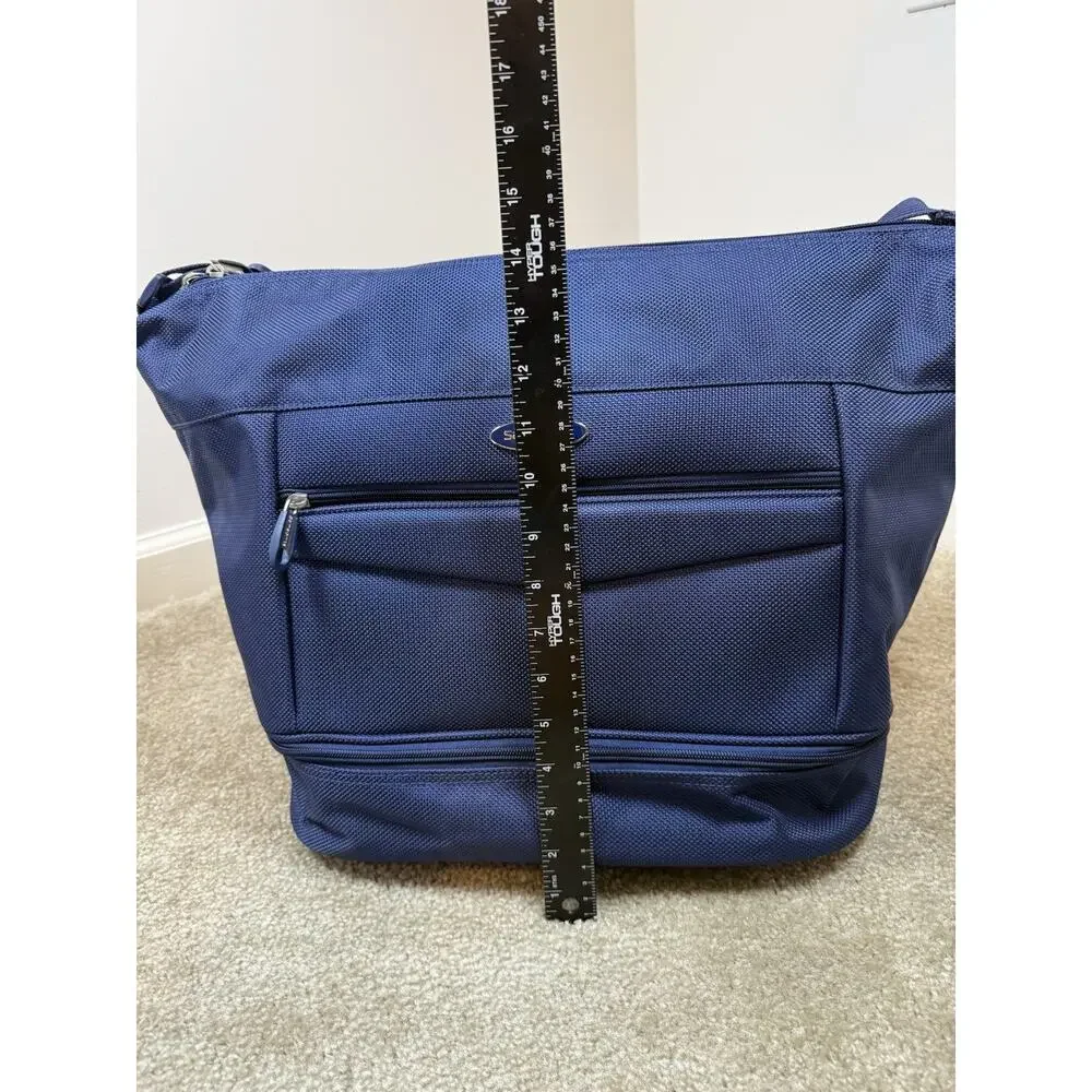 Samsonite Blue Shoulder Travel Bag Weekender Luggage Carry On Overnight Vacation